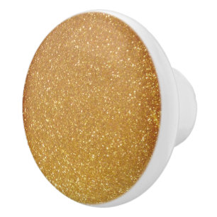 Faux gold glitter Ceramic Pull cabinet knobs