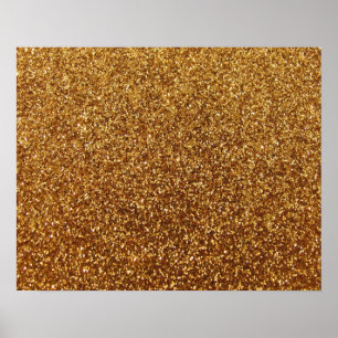 Faux Gold glitter graphic Poster