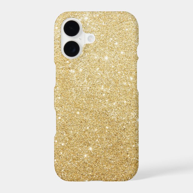 Faux Gold Glitter iPhone 7 Case (Back)