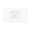 Faux Gold Glitter Paw Print Logo Business Card