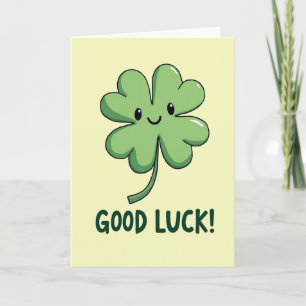 Faux Gold Good Luck Card