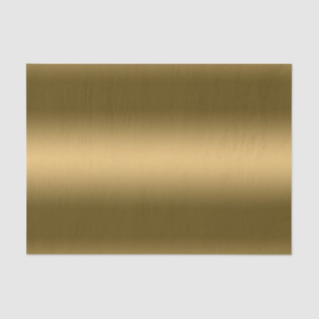 Faux Gold Gradient Metallic Tissue Paper (Front)