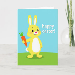 Faux Gold Happy Bunny Card