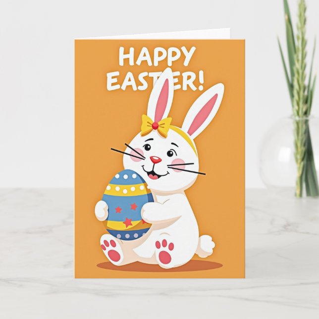 Faux Gold Happy Springtime Card (Front)
