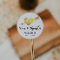 Faux Gold Heart Thank You Monogram Wedding Favour