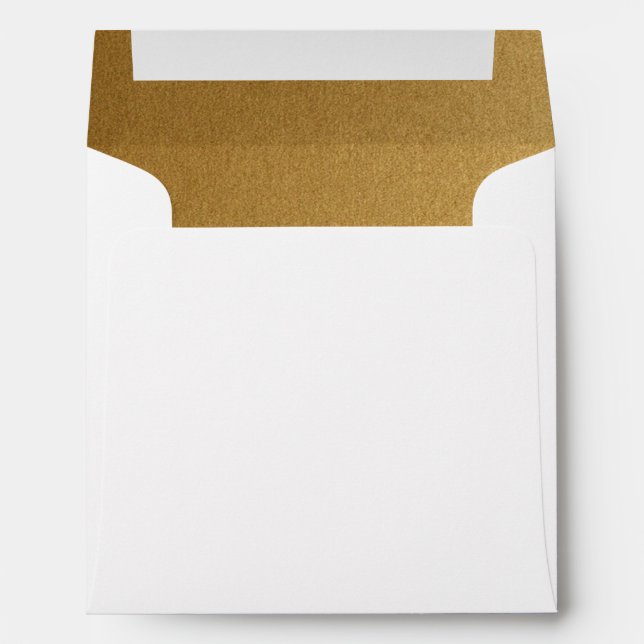 FAUX GOLD INSIDE | SQUARE ENVELOPE (Back (Bottom))