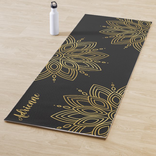 Faux Gold Mandala Yoga Mat (In Situ)