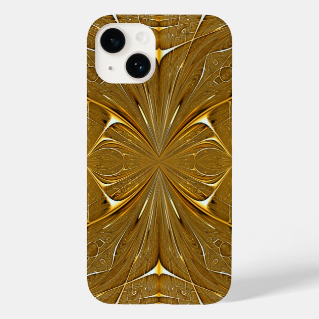 Faux Gold Metal Pattern Design Case-Mate iPhone Case (Back)