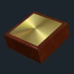 Faux Gold Metallic Look Blank Template Elegant Gift Box<br><div class="desc">Faux Gold Metallic Look Blank Template Elegant Classic Golden Oak Keepsake Box.</div>