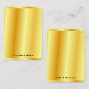 Faux Gold Metallic Look Template Custom