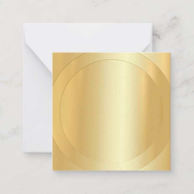 Faux Gold Modern Elegant Blank Trendy Template (Front)