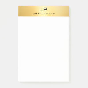 Faux Gold Modern Professional Elegant Template Post-it Notes