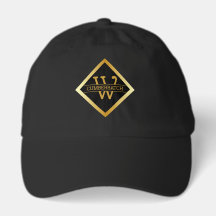 Faux Gold Monogram – Black & Gold