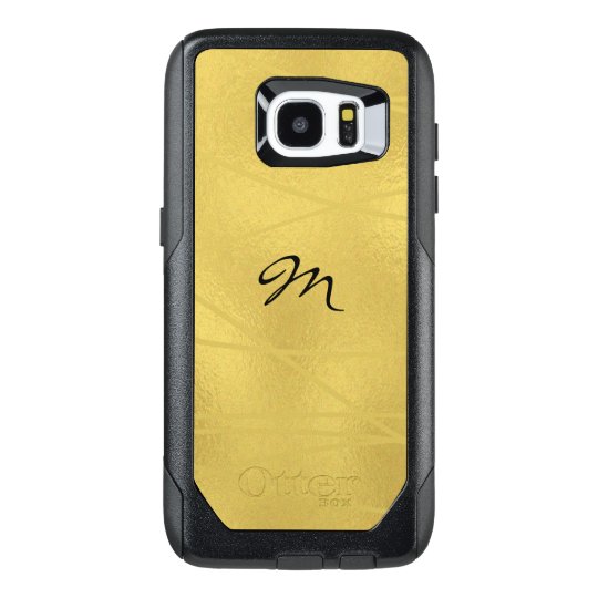 Faux Gold Monogram OtterBox Samsung Galaxy S7 Case