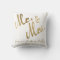 Faux Gold Mr. and Mrs. Monogram Wedding