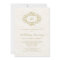 Faux Gold on Creamy White 50th Wedding Anniversary