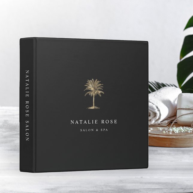 Faux Gold Palm Tree Logo Binder (Creator Uploaded)