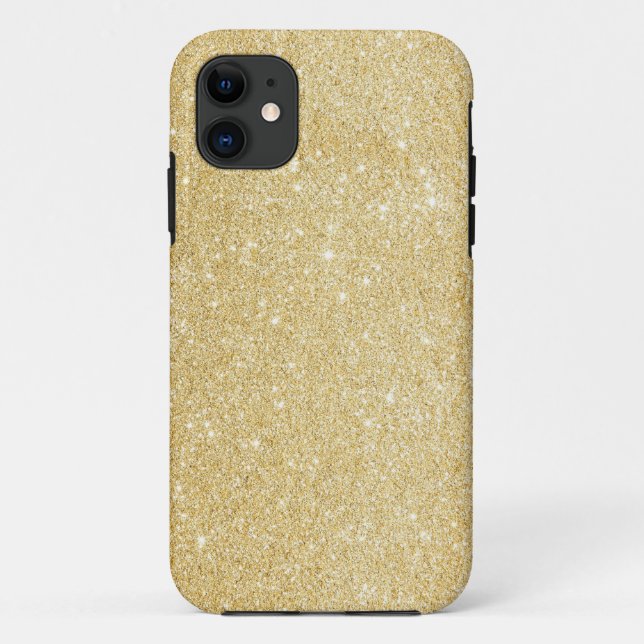 Faux Gold Parties scintillant iPhone 5/5s Coque (Dos)
