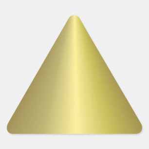 Faux Gold Personalized Blank Template Elegant Triangle Sticker