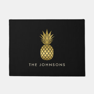 Faux Gold Pineapple Doormat