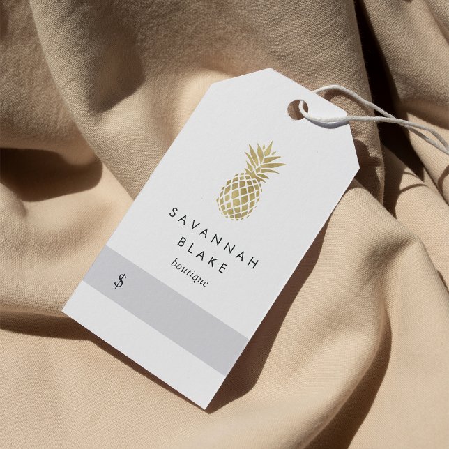 Faux Gold Pineapple Price Tags (Creator Uploaded)