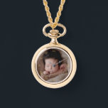 Faux Gold Roman Numerals & Custom Photo Watch<br><div class="desc">Charming watch with an overlay of gold-coloured roman numerals to which you can add your own photo.</div>