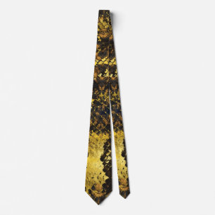 Faux gold snake skin texture on dark marble tie