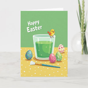 Faux Gold Springtime Card