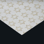 Faux Gold Star of David Hanukkah White Holiday Tissue Paper<br><div class="desc">Wrap your gifts in style this holiday season with our elegant Hanukkah tissue paper. This simple but chic design features a white background with faux gold Star of Davids repeated into a pattern. Designed by artist  © Tim Coffey.</div>