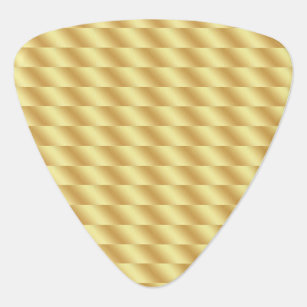 Faux Gold Template Elegant Glamourous Triangle Guitar Pick