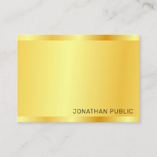 Faux Gold Template Modern Professional Elegant Business Card