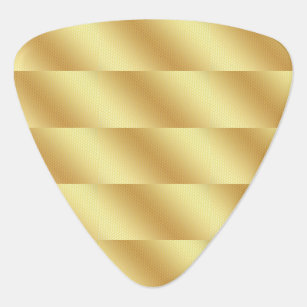 Faux Gold Trendy Template Elegant Glamourous Guitar Pick