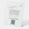 Faux Gold Typography Honeymoon Fund QR Code