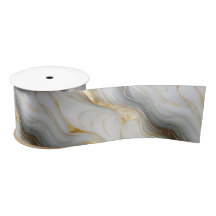 Faux Gold White Grey Marbled