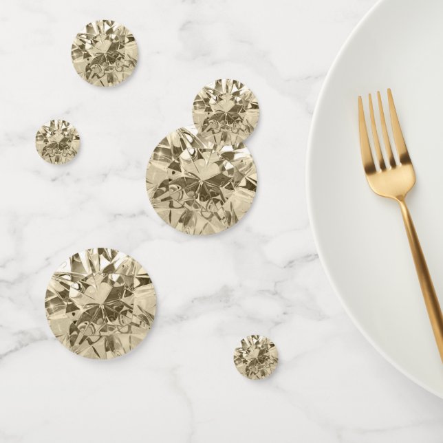 Faux Golden Diamond Confetti (Group)
