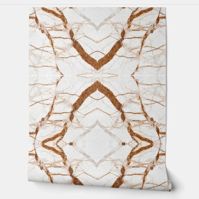 Faux Granite Stone Pattern Ornaments Wallpaper (Unrolling)