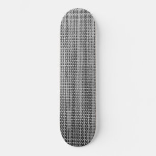Faux Gray Fabric Design Skateboard
