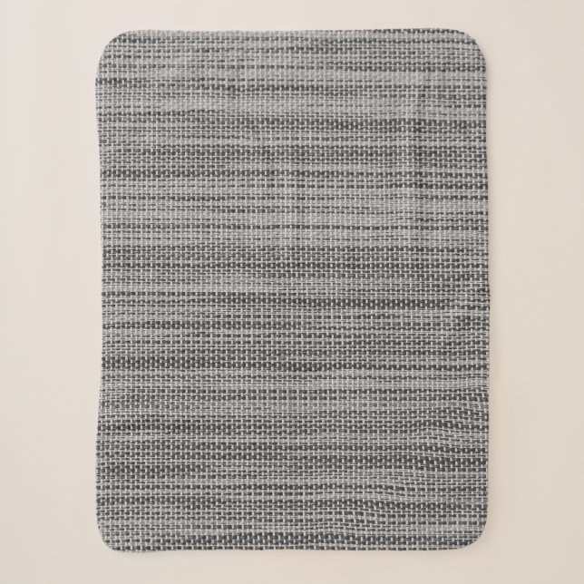 Faux Gray Fabric Sherpa Blanket (Front)