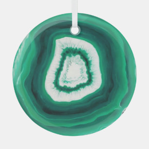 Faux Green Agate Glass Oraments Glass Ornament