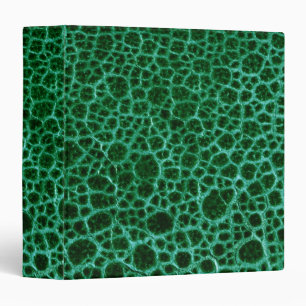 Faux Green Leather Avery Binder