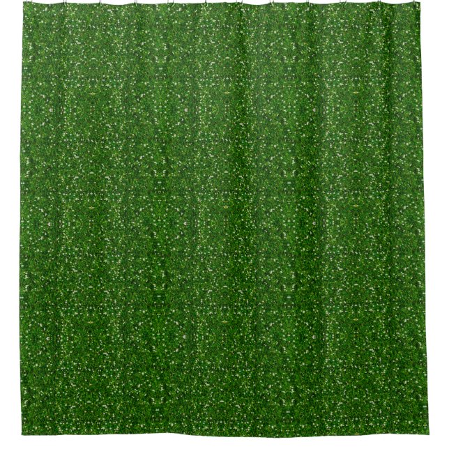 Faux Green Parties scintillant Douche rideau (Devant)