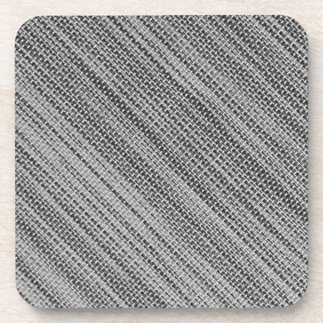 Faux Grey Fabric Coasters (Front)