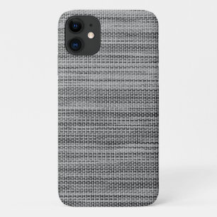 Faux Grey Fabric Modern Design iPhone Case