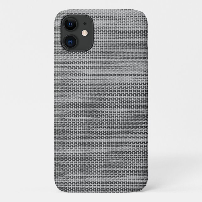 Faux Grey Fabric Moderne Design coque iphone (Dos)
