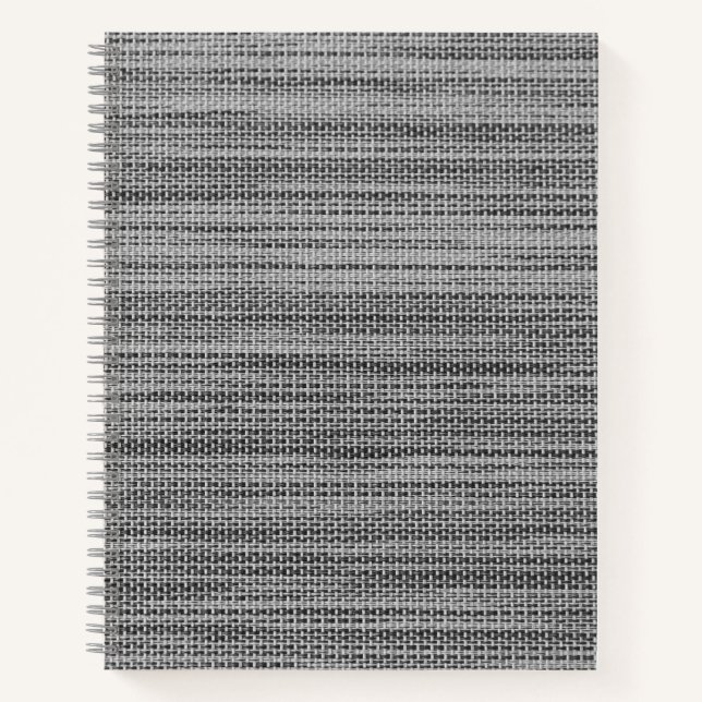 Faux Grey Fabric Notebook (Front)