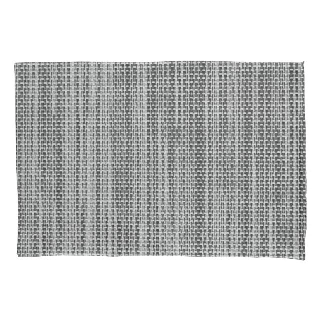 Faux Grey Fabric Pillow Case (Front)