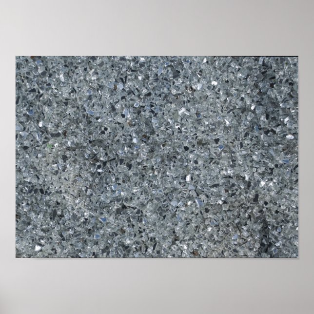 Faux Grey Sparkle Poster (Front)