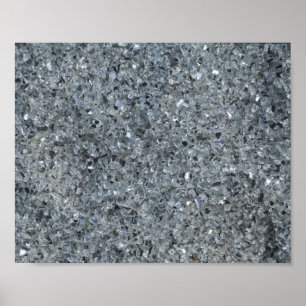 Faux Grey Sparkle Poster