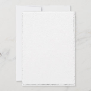 Faux Hand Torn Deckle Edge Baby Shower Invitation
