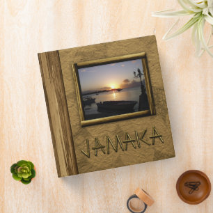 Faux Handmade Jamaica Vacation Photo Binder